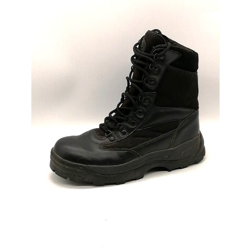 Galls‎ Boots Mens Black 9.5 Wide Tactical Duty Work Shoe Leather Hard Toe SP430